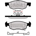 Juratek Front Brake Pad Set JCP8076