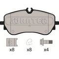 Juratek Rear Brake Pad Set JCP8206