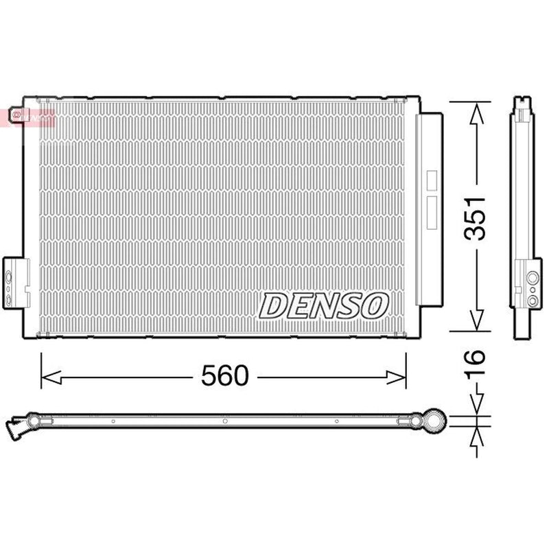 Denso Air Conditioning Condenser DCN09043