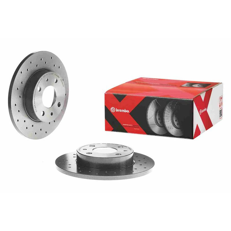 Brembo Xtra 2 x Perforated Rear Brake Discs 08.5085.1X