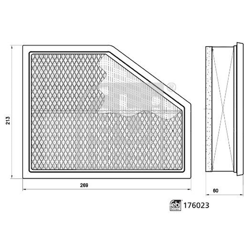 Febi Engine Air Filter 176023