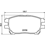 Mintex Front Brake Pad Set MDB2558