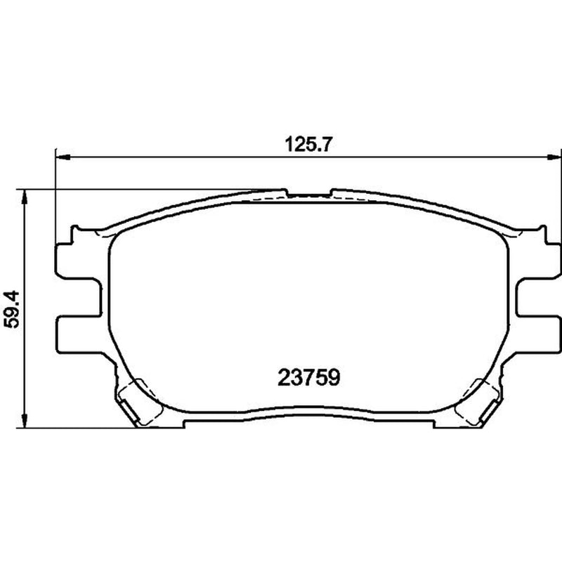 Mintex Front Brake Pad Set MDB2558