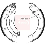 Apec Brake Shoe Set Axle Kit SHU530