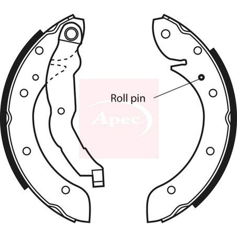 Apec Brake Shoe Set Axle Kit SHU530