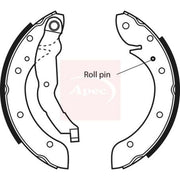 Apec Brake Shoe Set Axle Kit SHU530