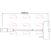 Apec Handbrake Cable Centre CAB1542