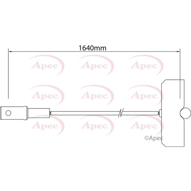 Apec Handbrake Cable Centre CAB1542