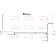 Apec Handbrake Cable Centre CAB1542