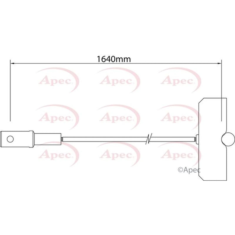 Apec Handbrake Cable Centre CAB1542