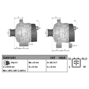 Denso Car Alternator 12V DAN1281