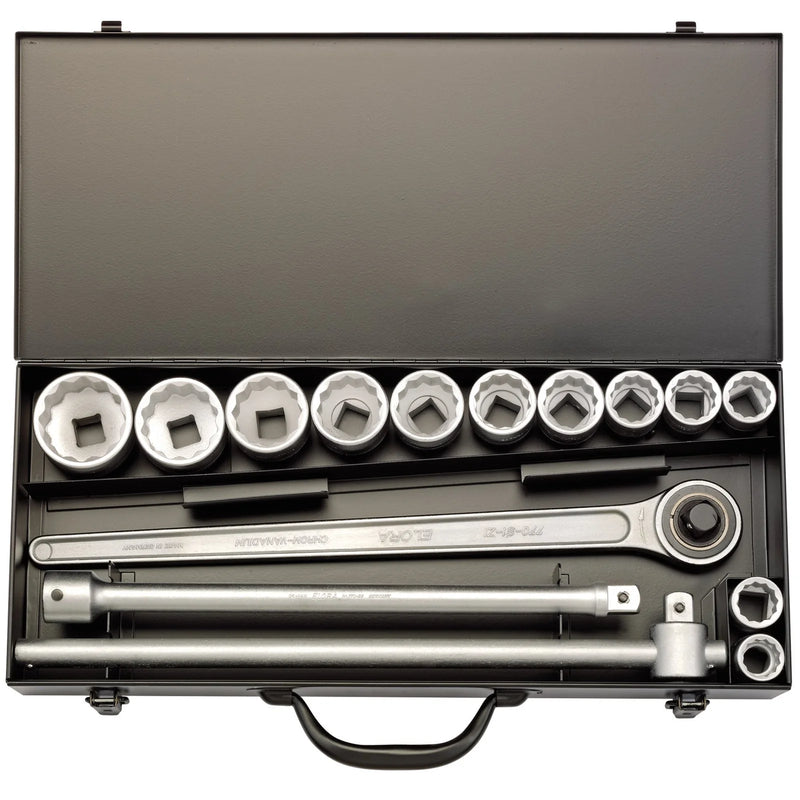 Elora Imperial Socket Set 3/4" Sq. Dr. 15 Piece