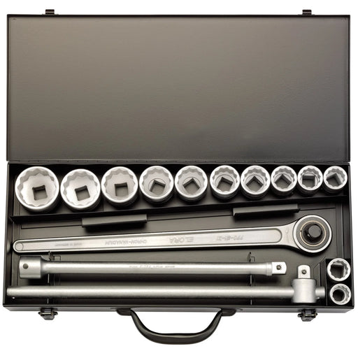 Elora Imperial Socket Set 3/4" Sq. Dr. 15 Piece