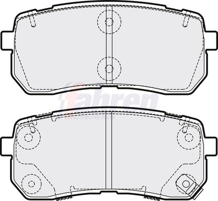Fahren Rear Brake Pad Set