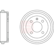 Apec Brake Drum Assembly Rear DRM9929