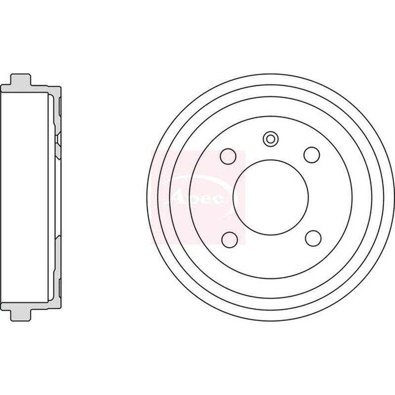 Apec Brake Drum Assembly Rear DRM9929