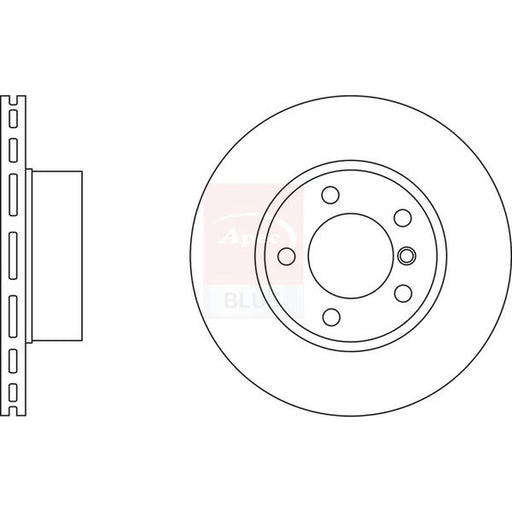 Apec 2 x Vented Front Brake Discs SDK6248