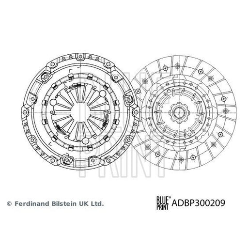 Blue Print Clutch Kit Set 3pc 240mm ADBP300209