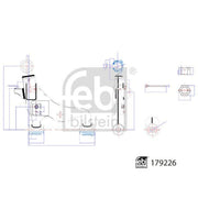 Febi Control/Trailing Arm Front Right 179226