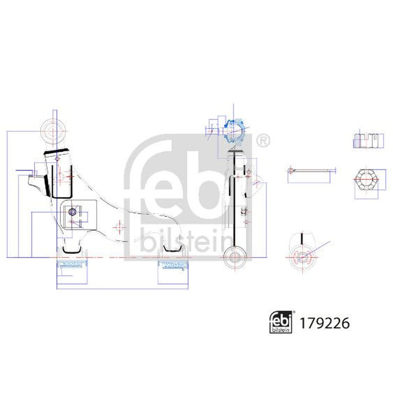 Febi Control/Trailing Arm Front Right 179226