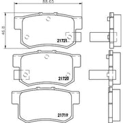 Mintex Rear Brake Pad Set MDB1564