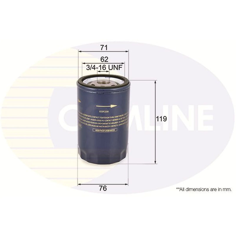 Comline Engine Oil Filter EOF230