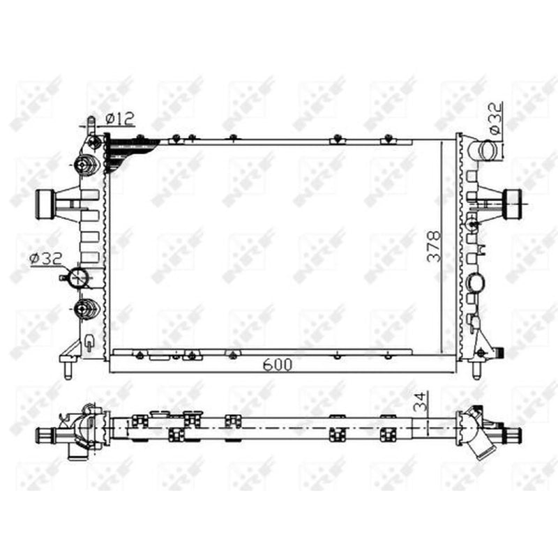 NRF Engine Radiator 58178A