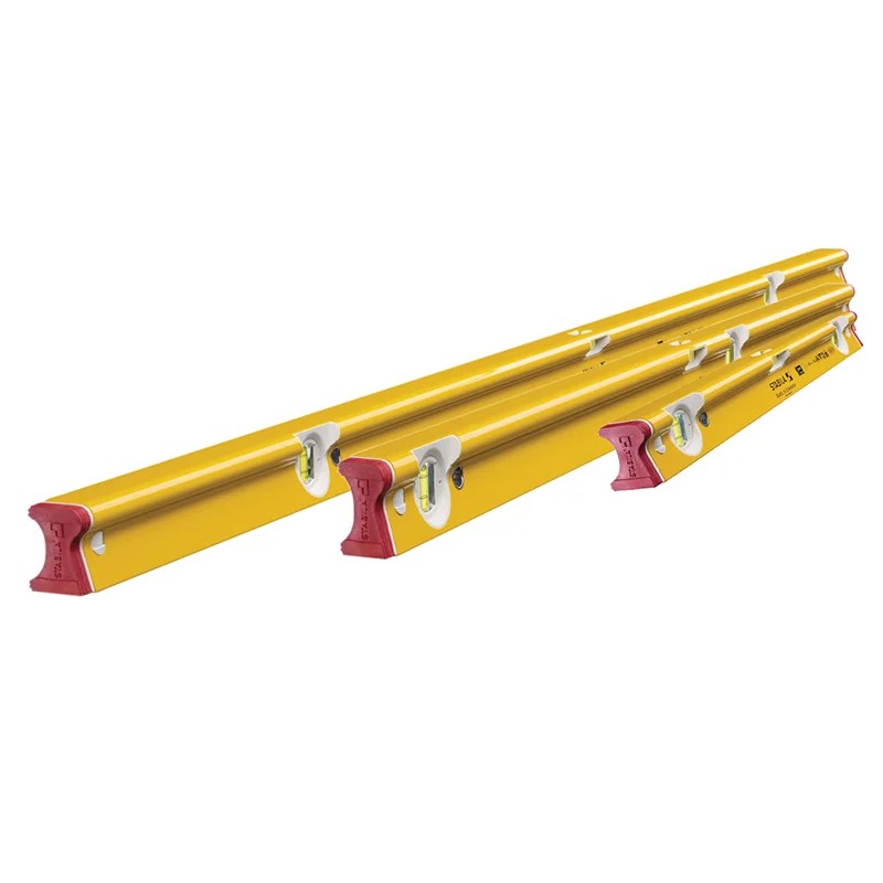 Stabila R-Type 300 Spirit Level Set, 3 Piece (61 122 & 183cm) - 19238
