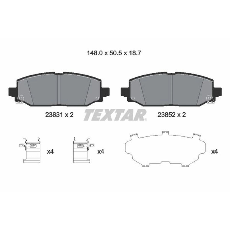 Textar Rear Brake Pad Set 2383101