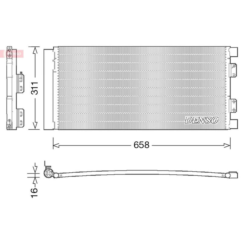 Denso Air Conditioning Condenser DCN14002