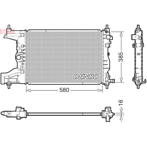 Denso Engine Radiator DRM15017