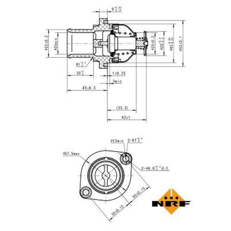 NRF Thermostat,Coolant 725035