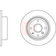 Apec 2 x Solid Rear Brake Discs DSK2783