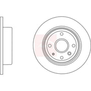Apec 2 x Solid Rear Brake Discs DSK2783