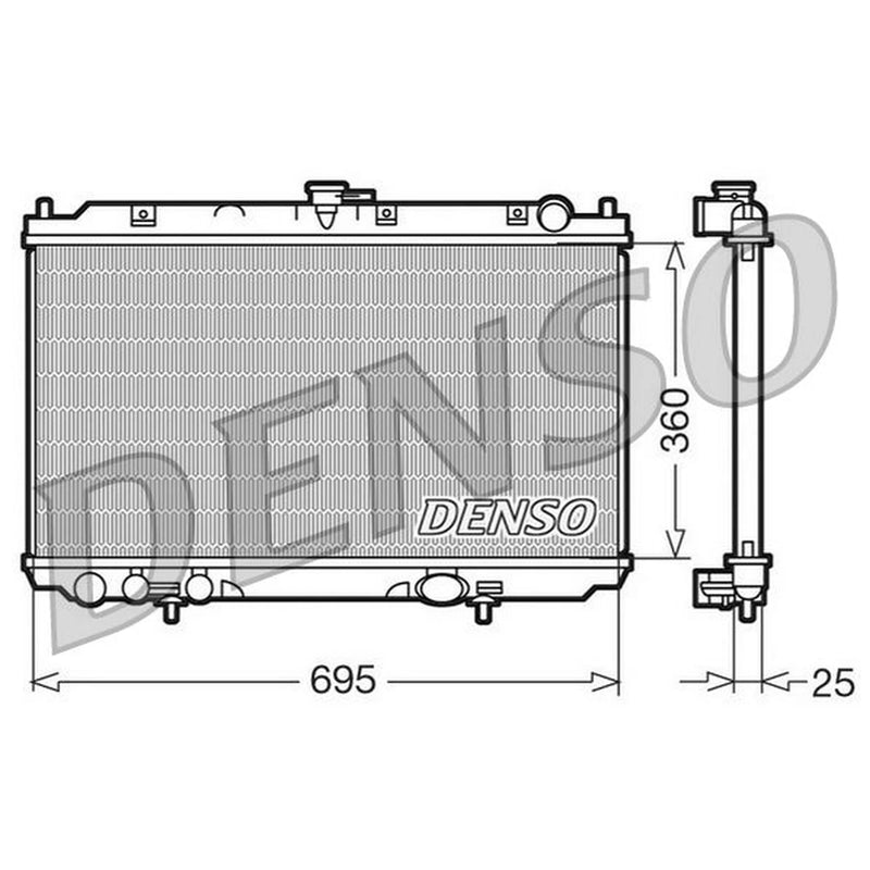 Denso Engine Radiator DRM46014