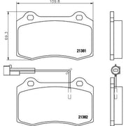 Mintex Front Brake Pad Set MDB1633
