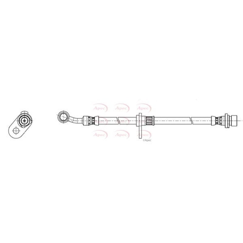 Apec Brake Hydraulic Hose Line Front Right HOS4511