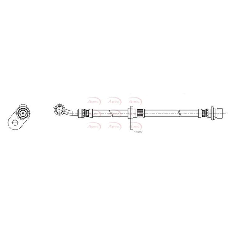 Apec Brake Hydraulic Hose Line Front Right HOS4511