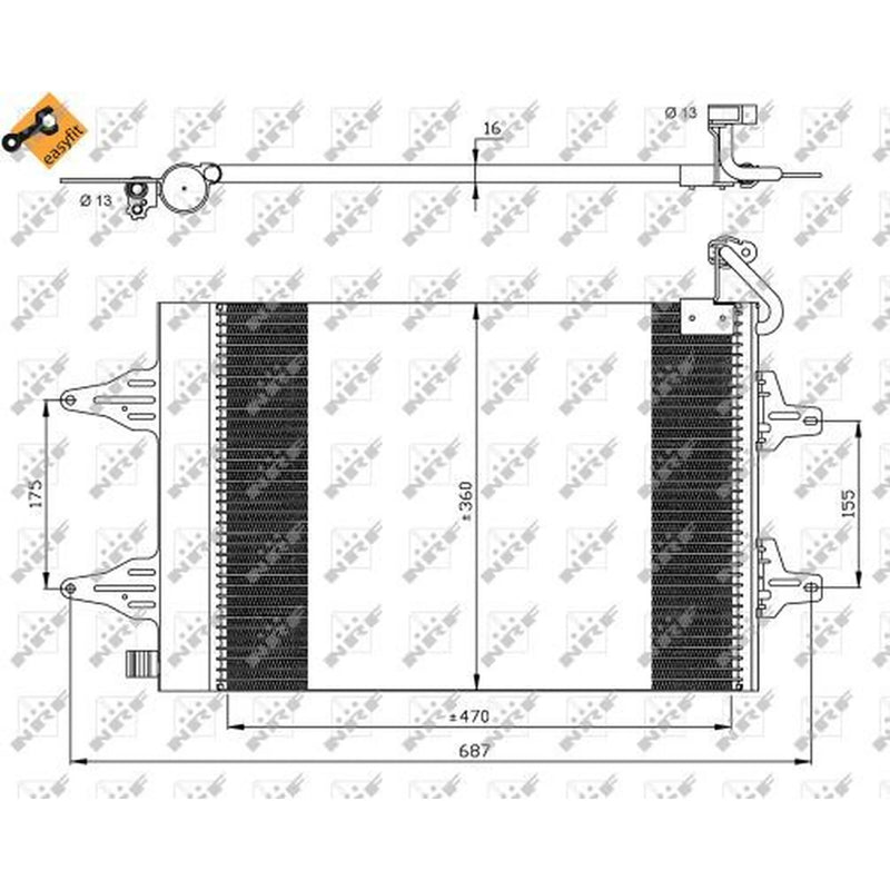 NRF Air Conditioning Condenser 35480