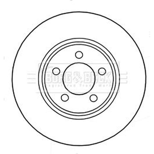 Borg & Beck 2 x Front Brake Discs BBD5318