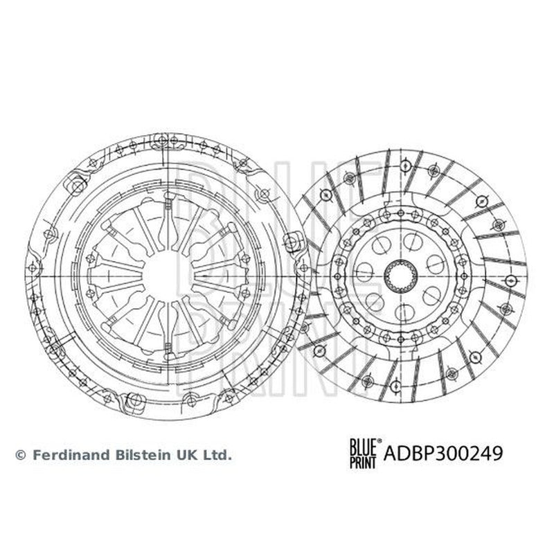 Blue Print Clutch Kit Set 3pc 226mm ADBP300249
