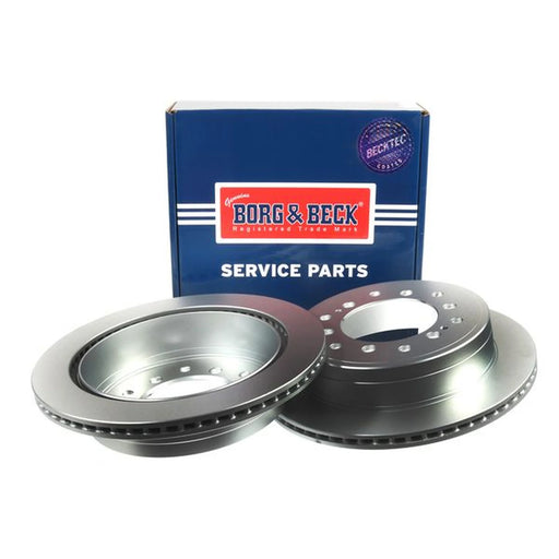 Borg & Beck 2 x Vented Rear Brake Discs BBD5427