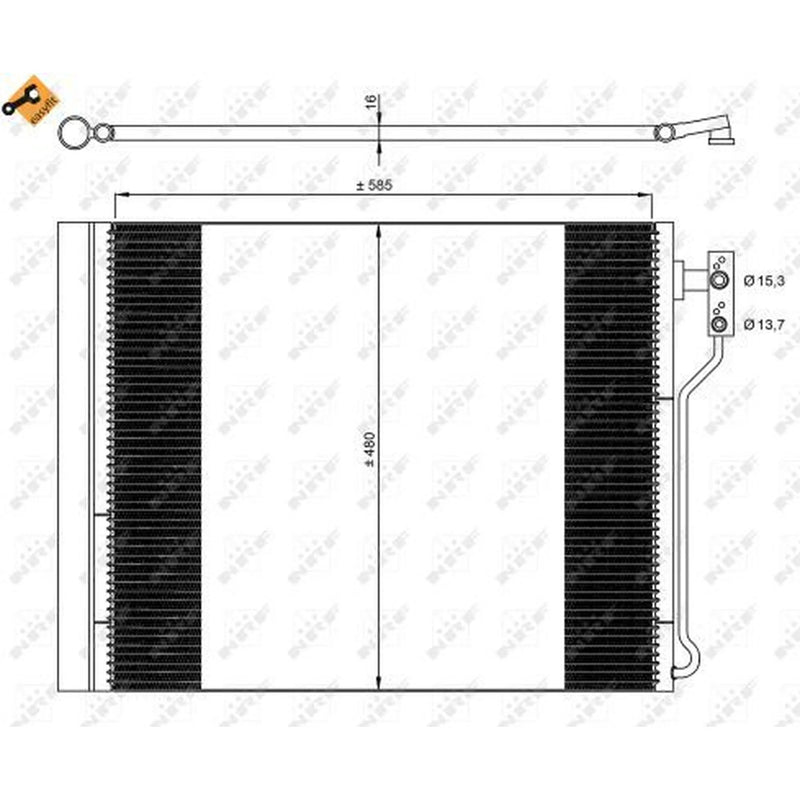 NRF Air Conditioning Condenser 35971