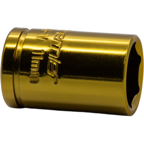 Sealey 1/4"Dr Coloured Socket 11mm (Yellow)