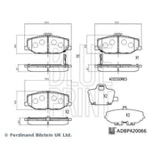 Blue Print Front Brake Pad Set ADBP420066