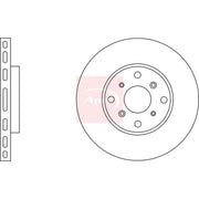 Apec 2 x Vented Front Brake Discs DSK2027