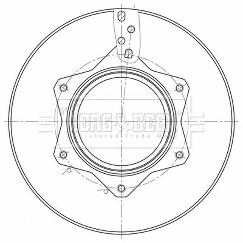 Borg & Beck 2 x Vented Rear Brake Discs BBD32649