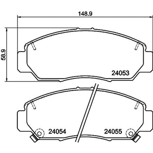 Mintex Front Brake Pad Set MDB2541