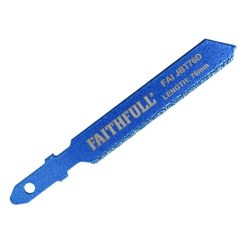 Faithfull Jigsaw Blade Diamond Grit 76mm - FAIJBT76D