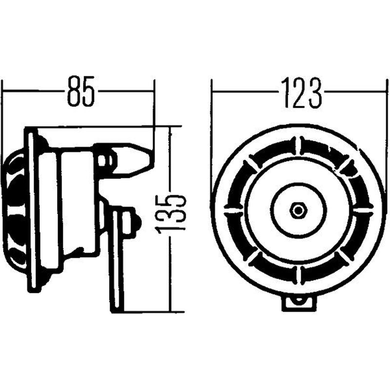 Hella Car Horn Signal Unit 3AF 003 399-051